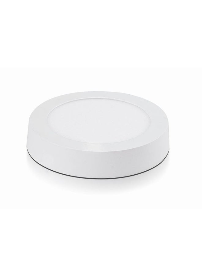 DANUBE HOME Milano New Illumina 30W Led Surface Light Round Indoor Lighting Fixture With 3 Color Changeable Temperature |Durable Die Casting Built - White Finish Ceiling Lights For Home & Office - 30X30X4Cm 