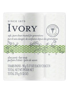Ivory Ivory Bar Soap with Aloe 3 ea (Pack of 6) 