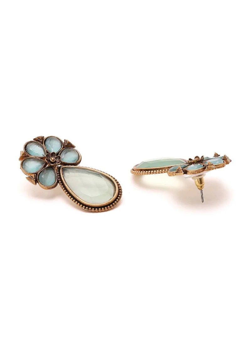 Priyaasi Artificial Stones Studded Contemporary Drop Earrings