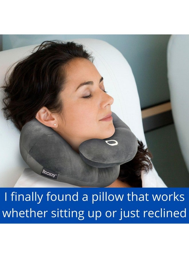 BCOZZY Neck Brace Pillow - Patented Relief for Neck Pain and Supportive Sleep-Soft, Washable, and Adjustable for Comfortable Resting. Gray Large - Image 5