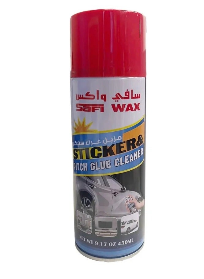 Safi WAX Sticker Glue Remover Spray 450ml SAFI WAX 