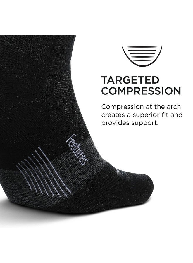 Feetures Feetures Merino 10 Max Cushion Crew Sock - Wool Socks for Women & Men - Charcoal, M (1 Pair) - Image 2