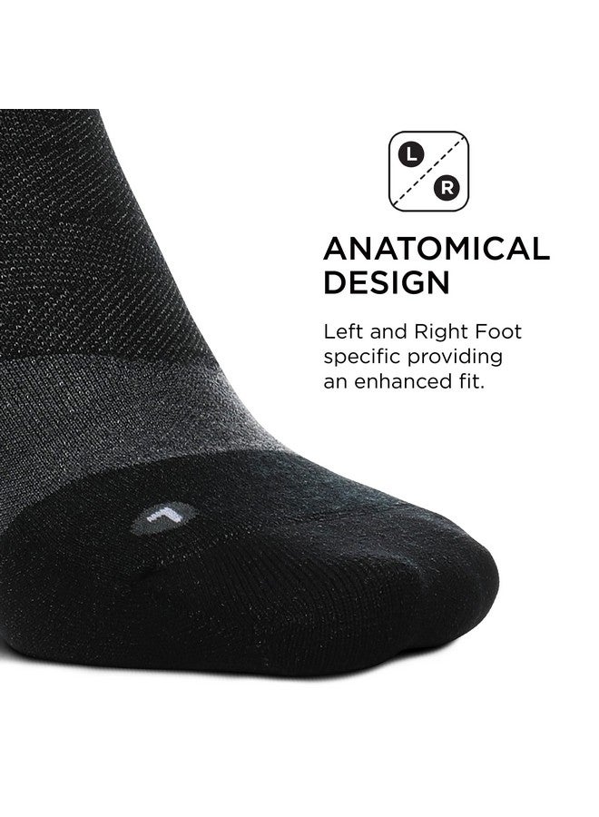Feetures Feetures Merino 10 Max Cushion Crew Sock - Wool Socks for Women & Men - Charcoal, M (1 Pair) - Image 3
