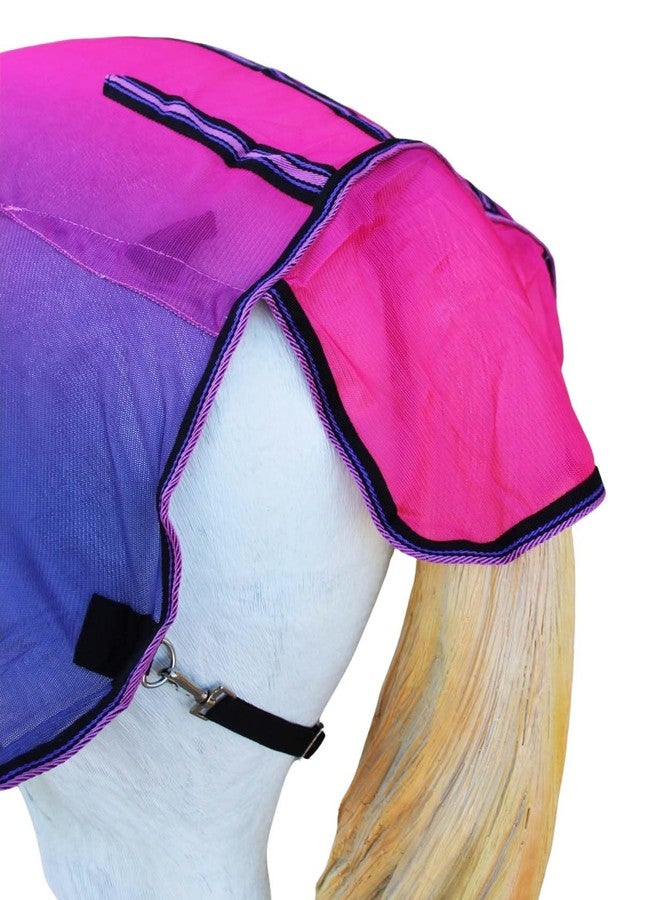 تشالنجر حصان 66 بوصة، خفيف الوزن، صيفي ربيعي، شبكي يسمح بمرور الهواء، رقبة قابلة للإزالة، وردي متدرج اللون 73159 - Image 4