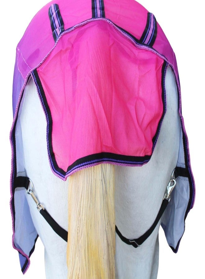 تشالنجر حصان 66 بوصة، خفيف الوزن، صيفي ربيعي، شبكي يسمح بمرور الهواء، رقبة قابلة للإزالة، وردي متدرج اللون 73159 - Image 5