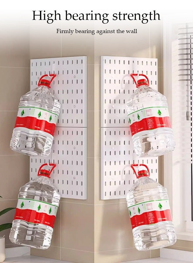 DUNISO مجموعة لوحات تثبيت الحائط، لوحة عرض مثبتة على الحائط، مجموعة لوحات مثبتة على الحائط مع 3 لوحات و 36 ملحق، قابلة للفك بحرية، لتخزين الحائط، وإنهاء الفنون والحرف، وعرض زخرفي، أسود - Image 5