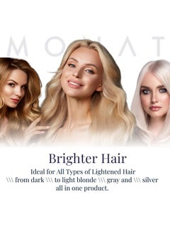 monat Violet Lights Anti-Brass Shampoo - Subtly Illuminates Hair - Advanced Toning Formula - Vibrant & Manageable Results - Gentle Cleansing For Radiant Locks - Enriched With Rejuveniqe®  - Image 3