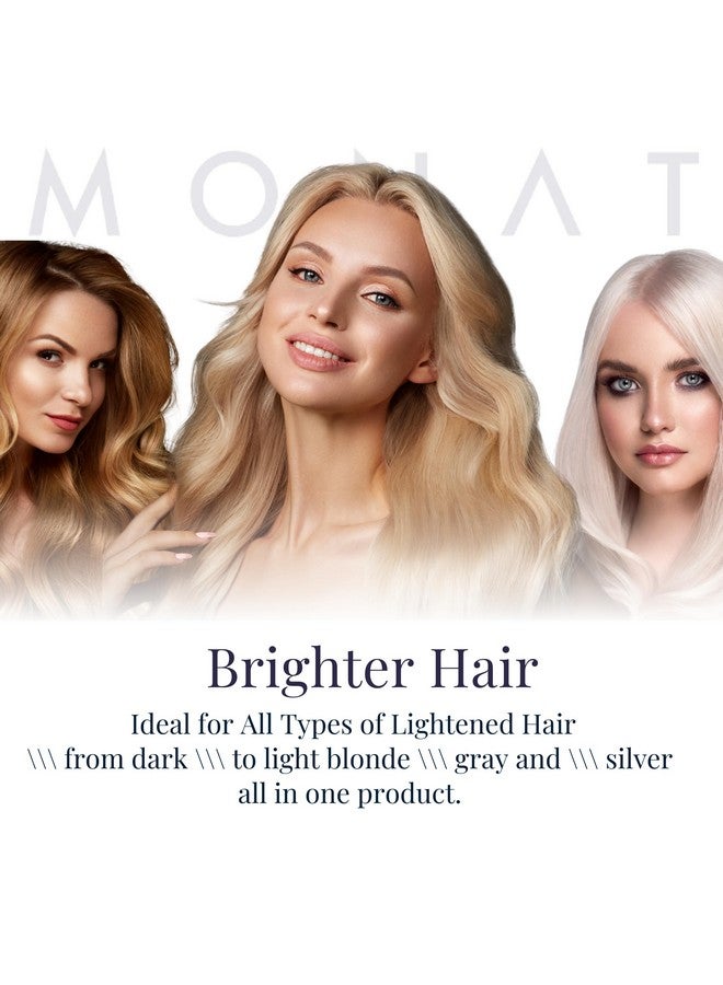 مونات شامبو Violet Lights Anti-Brass - ينير الشعر بشكل خفيف - تركيبة تفتيح متقدمة - نتائج نابضة بالحياة وسهلة التحكم - تنظيف لطيف لشعر لامع - غني بـ Rejuveniqe® - Image 3