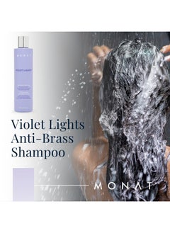 monat Violet Lights Anti-Brass Shampoo - Subtly Illuminates Hair - Advanced Toning Formula - Vibrant & Manageable Results - Gentle Cleansing For Radiant Locks - Enriched With Rejuveniqe®  - Image 2