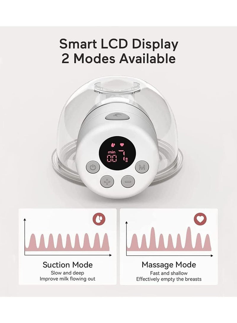 جونيس 2 مضخة حليب كهربائية قابلة للارتداء بدون استخدام اليد مع 30 كيس لتخزين الحليب - Image 2