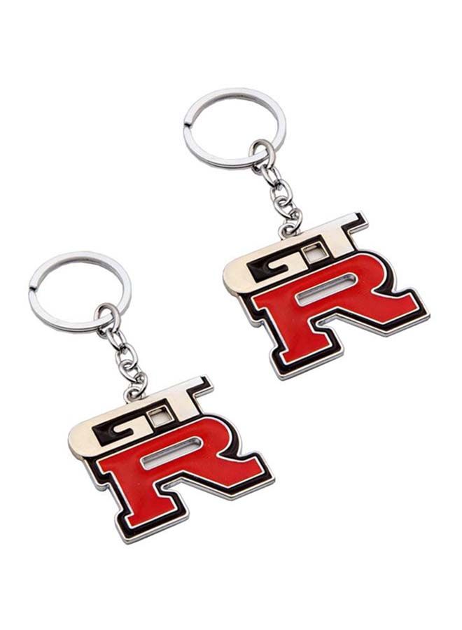 نيبمينينت طقم سلسلة مفاتيح مكون من قطعتين لشعار سيارة نيسان GTR