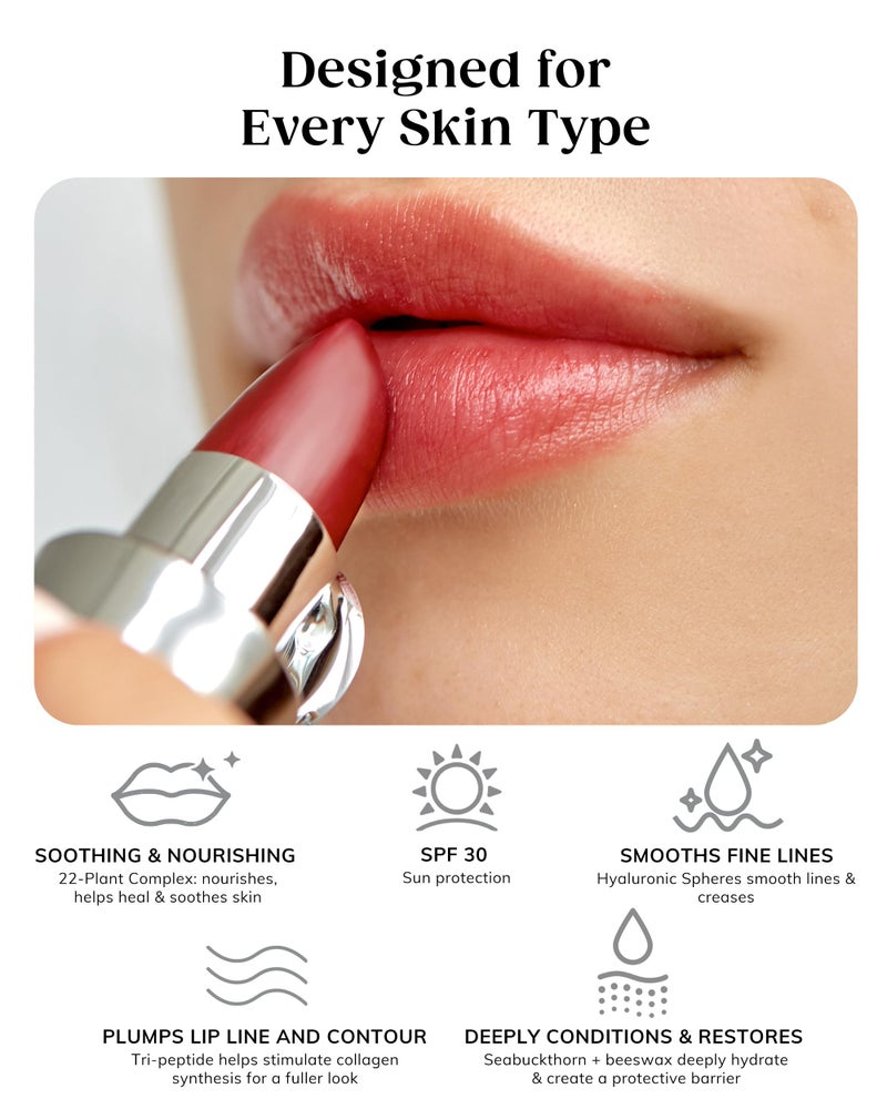 KAPLAN MD Perfect Pout Lipstick, Revitalizing Treatment + SPF 30 Sunscreen, 0.11 oz - Image 2