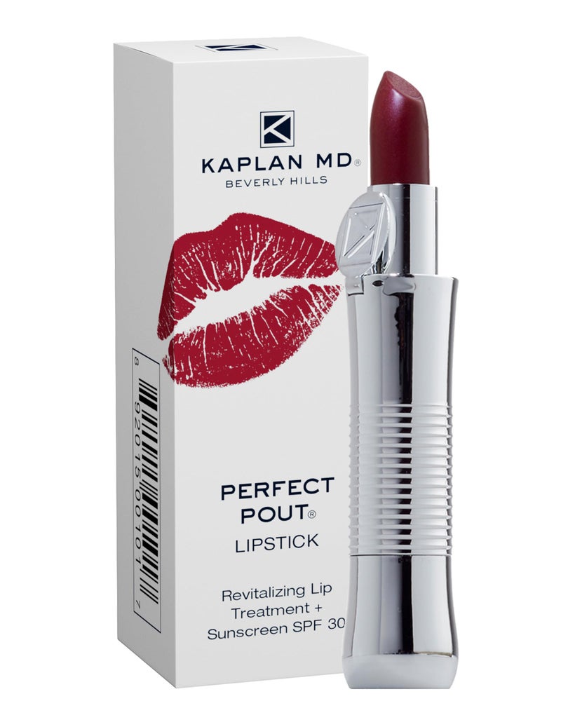KAPLAN MD Perfect Pout Lipstick, Revitalizing Treatment + SPF 30 Sunscreen, 0.11 oz - Image 1