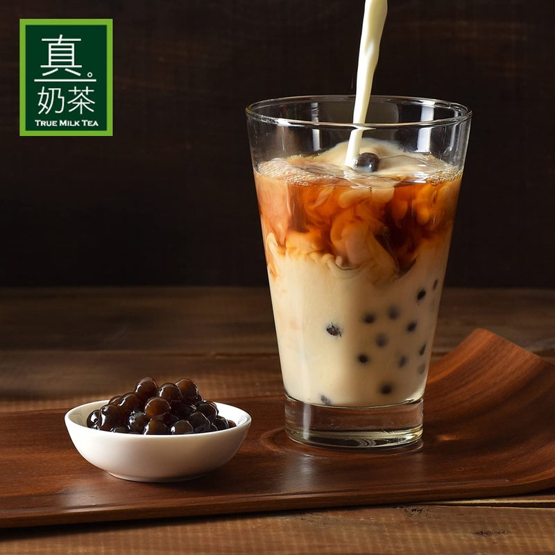 OKTEA Bubble Pearl Milk Tea Kit - Assam & Ceylon Tea Blend, New Zealand Milk, Preservative-Free Tapioca, Serve Hot or Iced - Single Box of 5 Servings - Image 2