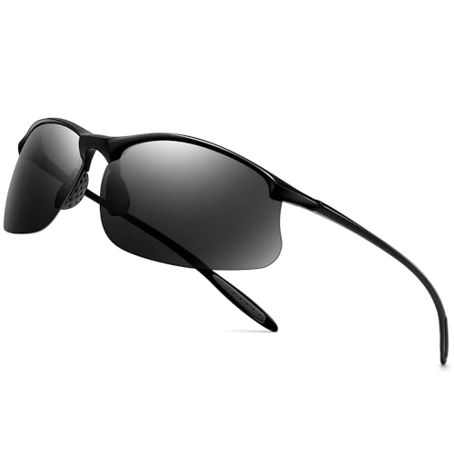 SUNGAIT Ultra Lightweight Rimless Polarized Sports Sunglasses for Men Fishing Running UV400 Protection - Image 1