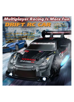 Anmi 1:24 Scale RC Drift Car , High Speed Racing Sport Toy Car with LED Lights, Racing and Drift Wheels (White)  - Image 3