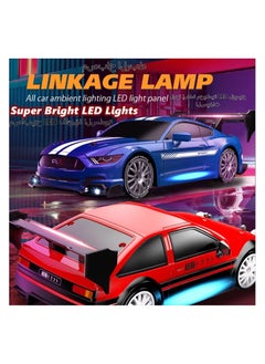 Anmi 1:24 Scale RC Drift Car , High Speed Racing Sport Toy Car with LED Lights, Racing and Drift Wheels (White)  - Image 4