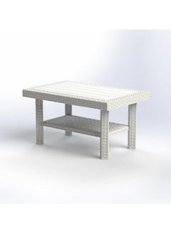 3MPlast Havana Sofa 4-Seater Set, Rattan Modern Outdoor Furniture, with comfortable cushions and Double Shelf Coffee table  - Image 3
