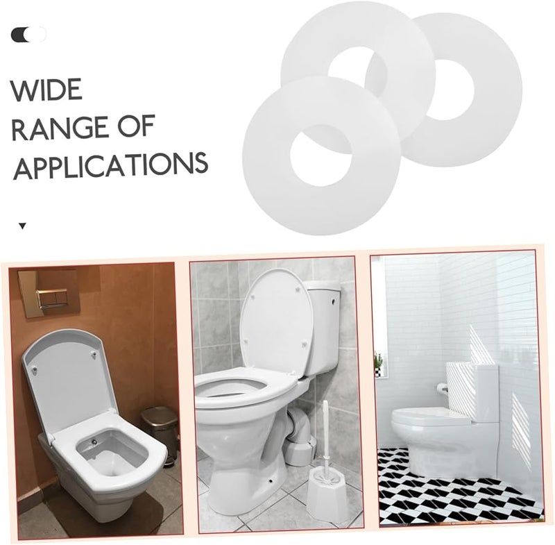 3 قطع حلقات ختم دائمة من السيليكون لخزان المرحاض، بديلة لجلبة إصلاح صمام الطرد، لمنع التسرب، تركيب سهل. - Image 4