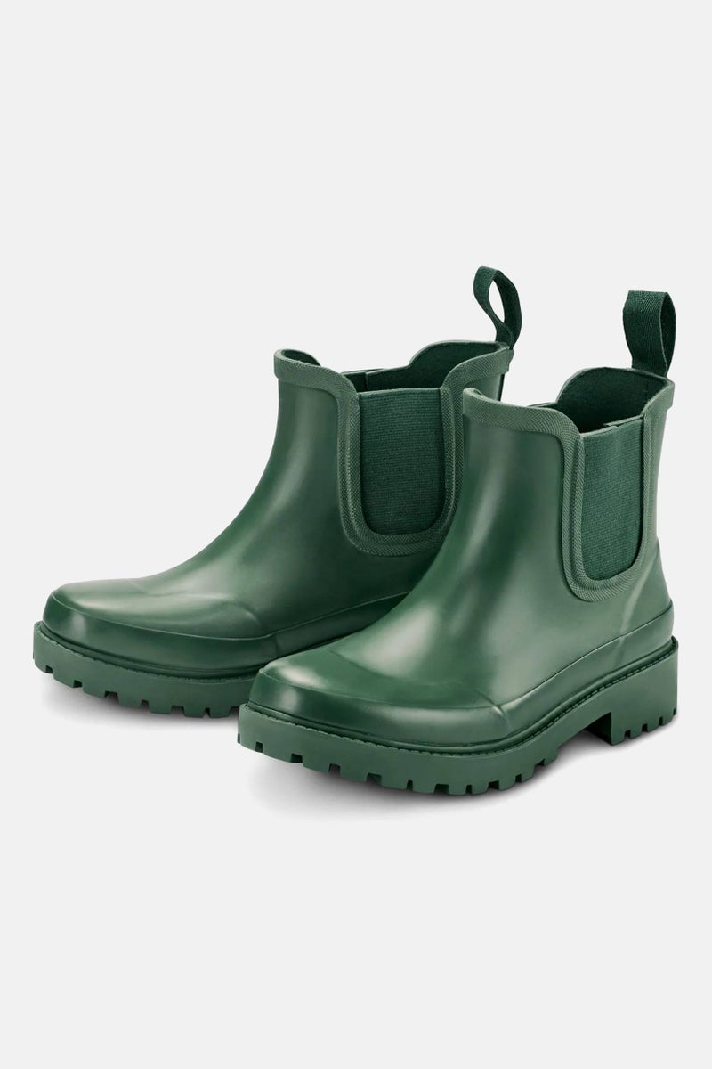 Tchibo Women Chelsea Slip On Rainboots, Green  - Image 4