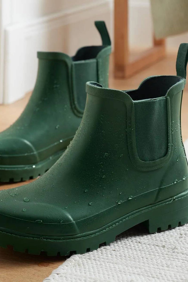 Tchibo Women Chelsea Slip On Rainboots, Green  - Image 5
