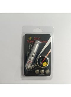 Generic Cat Tease Stick Infrared Laser Teaching LED Flashlight Toy Laser Light Engineering Instructions Cat Toy-Color:Silver  - Image 1