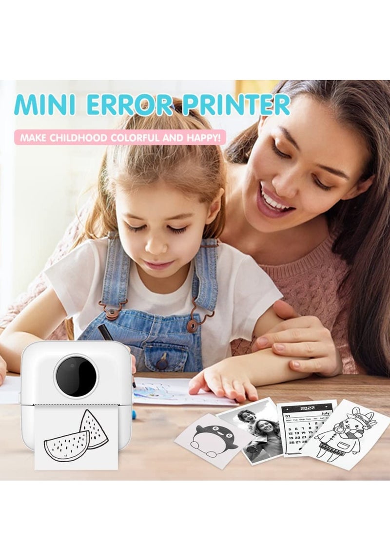 XiuWoo Label Printer, DMG Portable Thermal Printer, Mini Photo Printer, Rechargeable Labeler, Small Bluetooth Inkless Printer with 11 Rolls Thermal Paper for Android and iOS Smartphones - Image 4