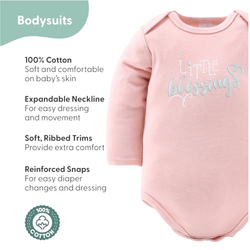 The Peanut Shell The Peanutshell Baby Layette Gift Set for Girls 30 Piece Infant Girl Gift Set Baby Clothes Essentials Must Haves Infant Girl Clothes 69 Months Floral Elephant - Image 3