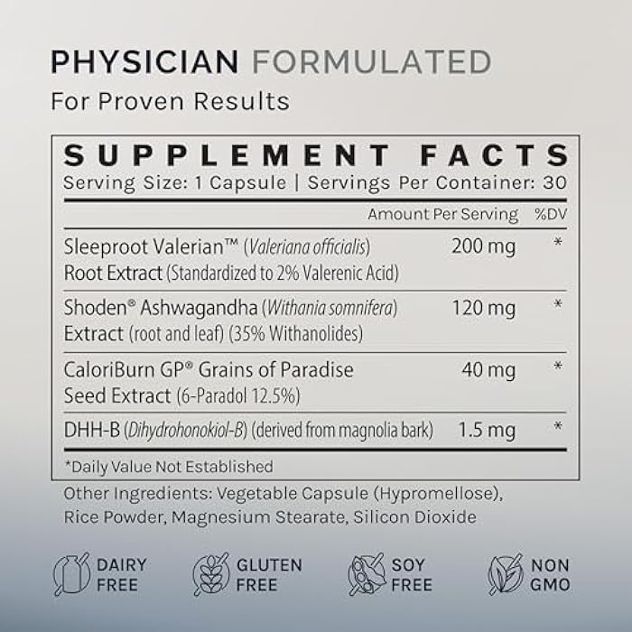 InfiniWell IgNIGHT - Valerian Root & Ashwagandha Sleep Aid with Grains of Paradise to Support Metabolic Health - Promote Healthy Metabolic Function While You Sleep - (30 Capsules) - Image 4