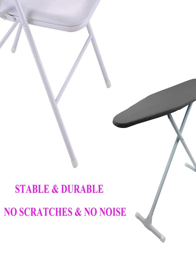 Furnigear أغطية أطراف أرجل الكراسي من Furnigear، مانعة للانزلاق، مصنوعة من المطاط، قطر داخلي 1 بوصة، واقيات أرضية لأرجل الكراسي، دائرية، بيضاء، عبوة من 64 قطعة - Image 5