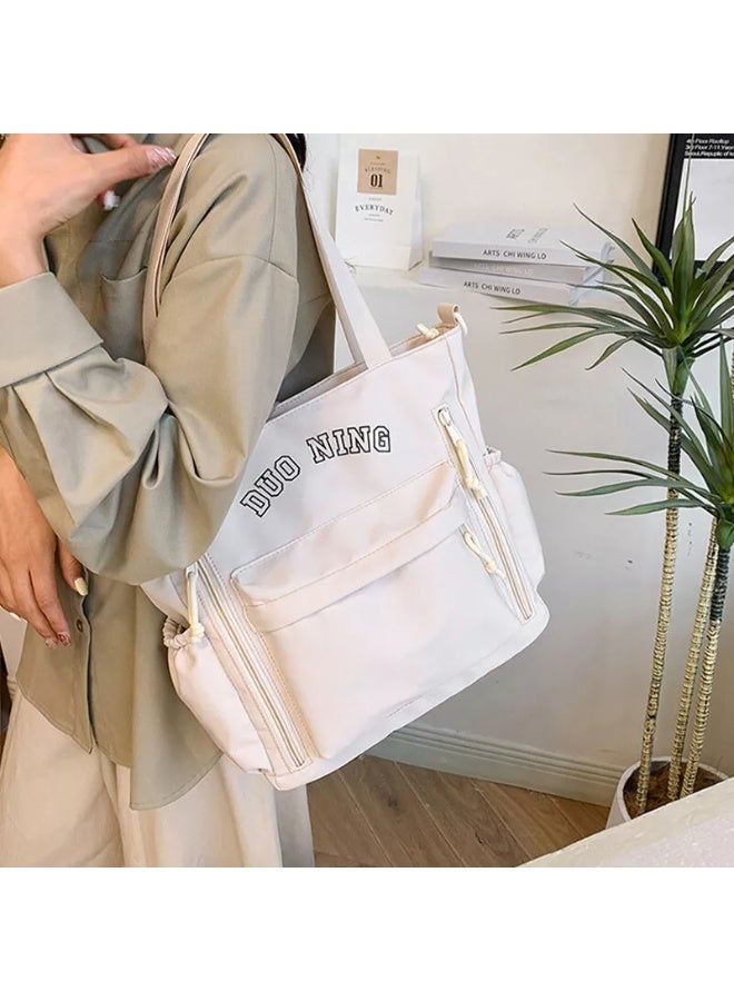 Women's Tote bag Waterproof Large Capacity Tote Bag,Multifunctional,Fashionable,Casual Crossbody Dumpling Shoulder Bag with Zipper Closure,Multi Pockets Shopping Satchel Bag, Portable Travel & Business Trip Storage Bag For Commuting Work,College Students & Everyday Use. - Image 2