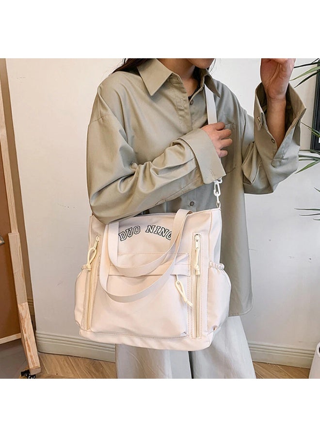 Women's Tote bag Waterproof Large Capacity Tote Bag,Multifunctional,Fashionable,Casual Crossbody Dumpling Shoulder Bag with Zipper Closure,Multi Pockets Shopping Satchel Bag, Portable Travel & Business Trip Storage Bag For Commuting Work,College Students & Everyday Use. - Image 3