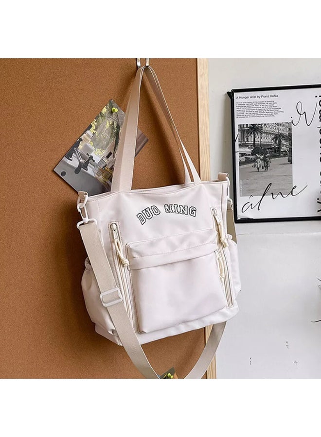 Women's Tote bag Waterproof Large Capacity Tote Bag,Multifunctional,Fashionable,Casual Crossbody Dumpling Shoulder Bag with Zipper Closure,Multi Pockets Shopping Satchel Bag, Portable Travel & Business Trip Storage Bag For Commuting Work,College Students & Everyday Use. - Image 4