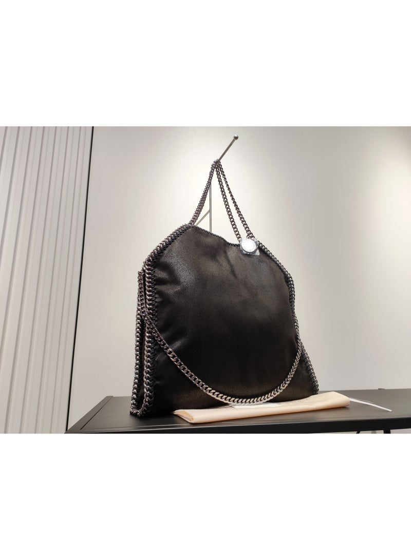 stella falabella chain Fold-Over LARGE size tote bag - Image 2