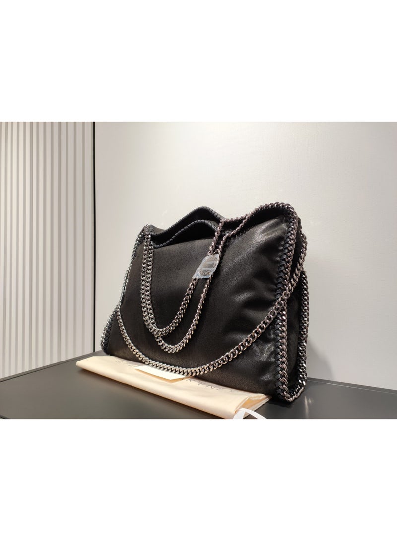 stella falabella chain Fold-Over LARGE size tote bag - Image 4