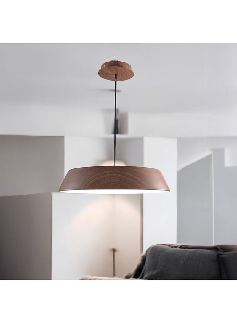 DANUBE HOME Palma LED Pendant Chandelier - 45x2W - Walnut Finish - 50x50x9 cm - Modern Indoor Lighting - 2-Year Warranty - Iron & Acrylic Design 