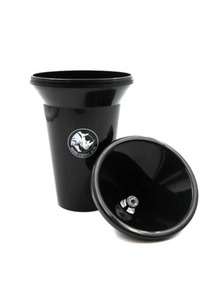 Rhino Coffee Gear Cupping Spittoon for Coffee Tasting, Wide Funnel Mouth Convenient to Spit-out Excess, Plastic Material, 700ml - Black - Image 1