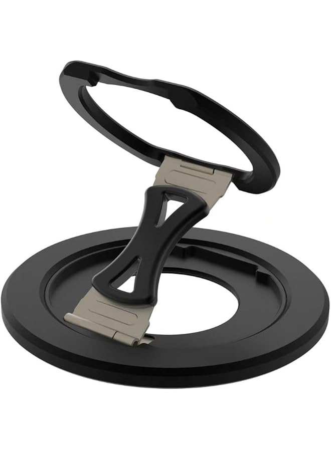 Green Tiger Magnetic Phone Ring Holder for MagSafie, Magnetic Cell Phone Grip Stand Finger Ring Kickstand, Flexible 360° Rotation Compatible with MagSafie Accessories for iPhone 16 15 14 13 12 Pro Max Plus Black - Image 1