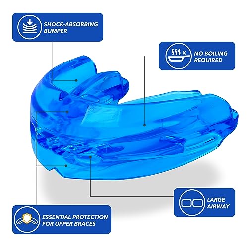 TEETH WALLS Mouth Guard Sports Youth Adult, Mouthguard for Braces Sparring Mouth Guard,Double Braces, Soft, No Boiling Required, Football, Taekwondo, Jujitsu and Karate. - Image 5