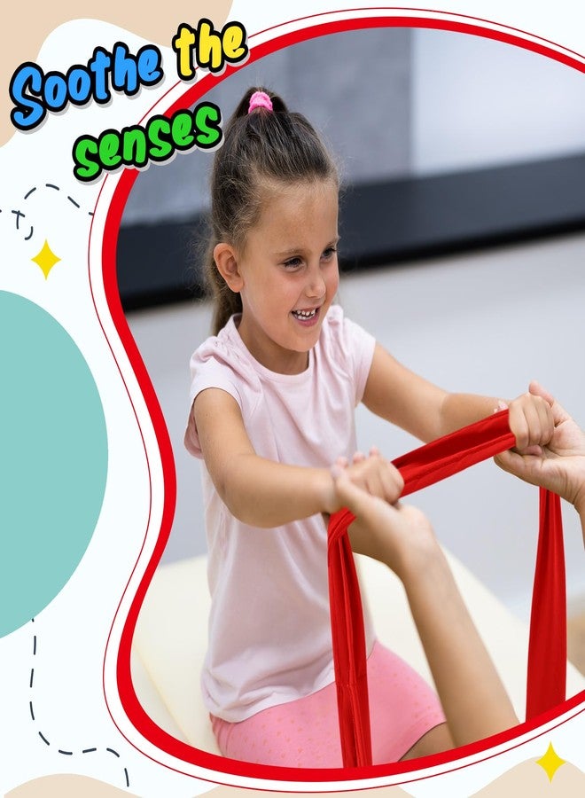 Wesnoy 4 Pcs 2/4/8 Pcs Stretch Band Sensory Focus Tool 30'' Kids Resistance Band Stretches to 60'' Calming Fidget Bands for Chair Games School Supplies (Multicolor) - Image 3