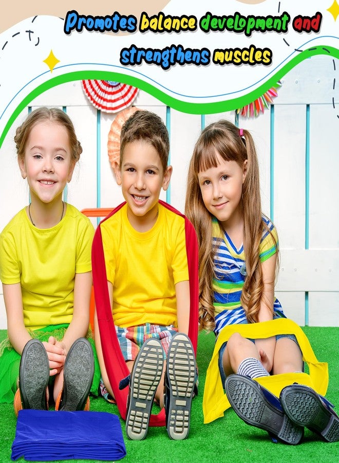 Wesnoy 4 Pcs 2/4/8 Pcs Stretch Band Sensory Focus Tool 30'' Kids Resistance Band Stretches to 60'' Calming Fidget Bands for Chair Games School Supplies (Multicolor) - Image 4