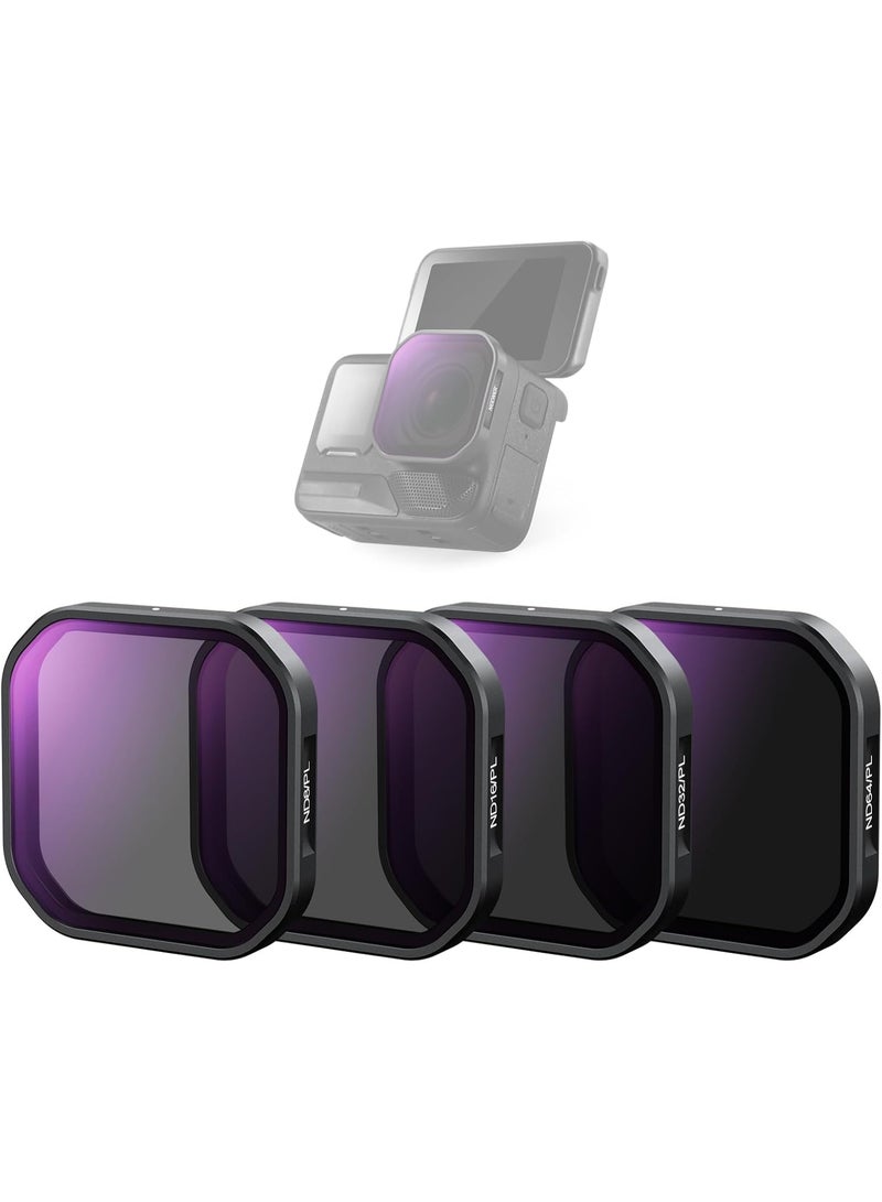 نيوير 4 Pack Polarized ND Filter Set Compatible with Insta360 Ace Pro/Ace Pro 2, ND8/PL, ND16/PL, ND32/PL, ND64/PL - Image 1