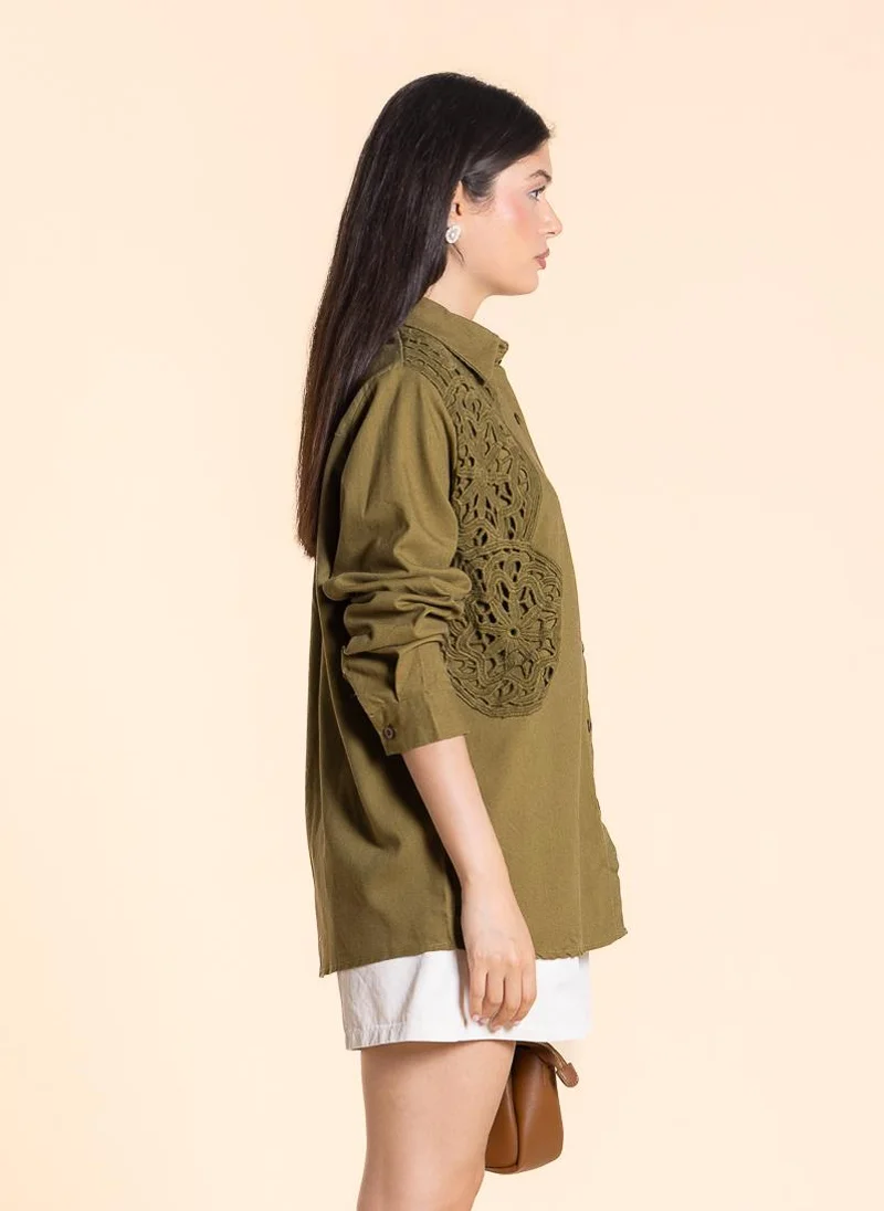 SHAPES DETAILED COMFORT COTTON SHIRT