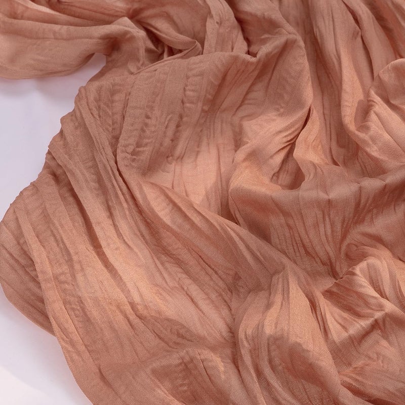 Socomi Dusty Rose Summer Cheesecloth Table Runner Boho Rustic Gauze 120 inch 10FT Cheese Cloth Runner for Wedding Party Baby Shower Birthday Home Decor Holiday Decorations - Image 2