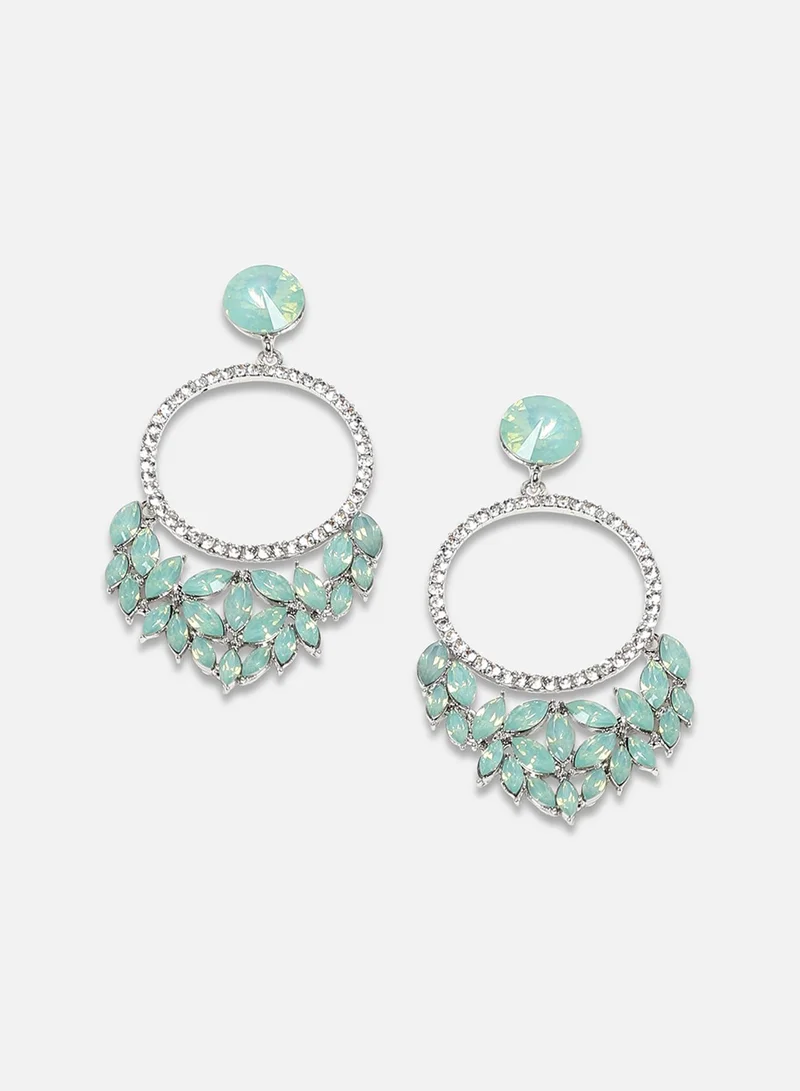 سوهي أقراط متدلية مشعة - أخضر نعناعي