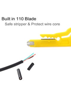 Generic 3DINNOVATIONS Mini Wire Stripper Crimper Pliers Crimping Tool Cable Stripping Wire Cutter Punch Down Cutter for RJ45 Cat5 Network Wire Cable Data Telephone cable Computer UTP Cable  - Image 4