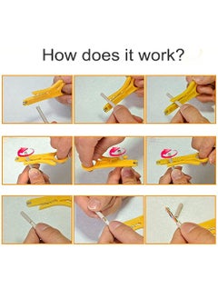 Generic 3DINNOVATIONS Mini Wire Stripper Crimper Pliers Crimping Tool Cable Stripping Wire Cutter Punch Down Cutter for RJ45 Cat5 Network Wire Cable Data Telephone cable Computer UTP Cable  - Image 5