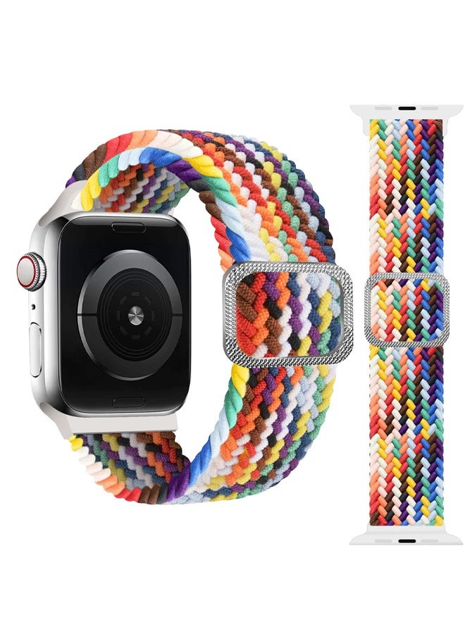 يناسب Apple Watch Series 9 GPS 45mm/Watch Series 9 GPS+ 45mm قابل للتعديل حزام بديل منسوج قابل للتمدد شريط رياضي مرن - Image 1
