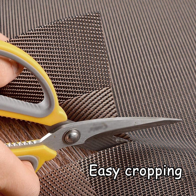 TASKHOUSE Table Runner Non-Slip, Durable PVC Woven Vinyl, Stain Resistant for Kitchen, Dining Table, Bedroom (Brown, Pack of 2) - Image 4