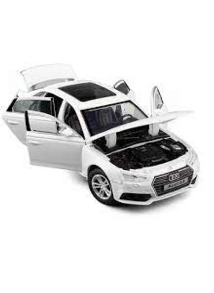 Audi 1:22 scale metal car, large cast metal with opening doors, pull-back action, working headlights and rear lights, multiple colours  - Image 3